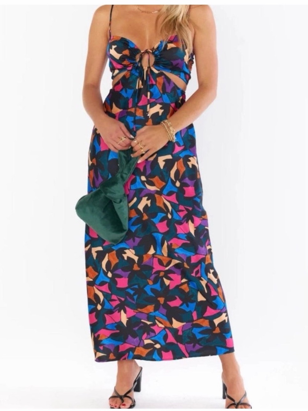 Codie Cut Out Maxi Dress" in the colorway Mosaic Magic - Picture 2 of 6